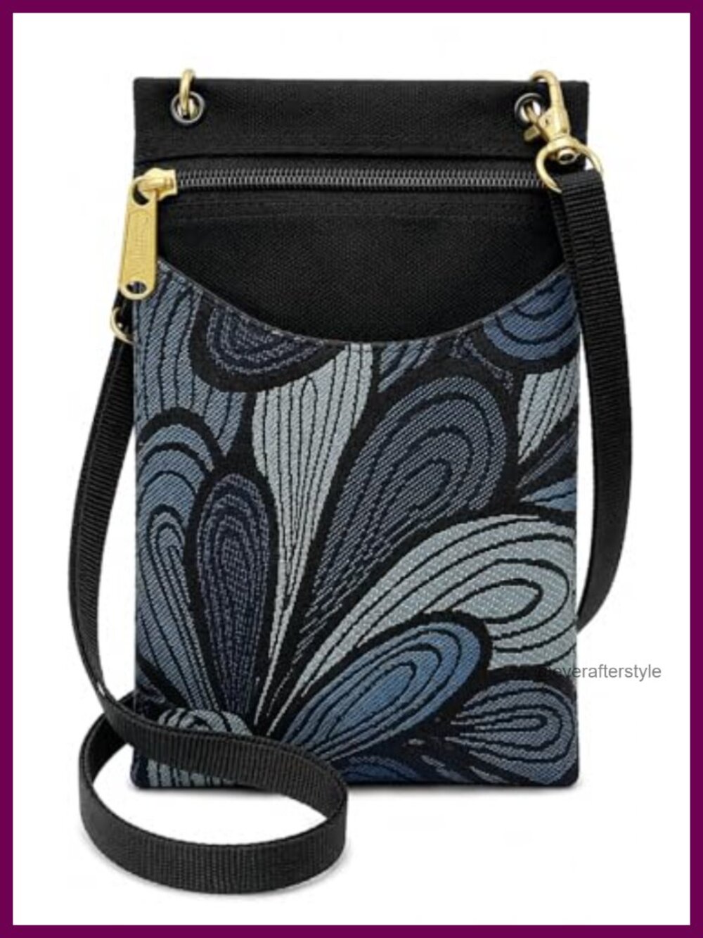 Handmade Tapestry Crossbody Cell Phone Passport Purse Adjustable Strap